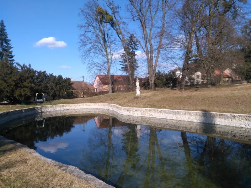 Zámek Napajedla - Oprava rybníku 2018